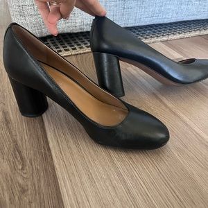 Vintage Coach leather OG square block heels